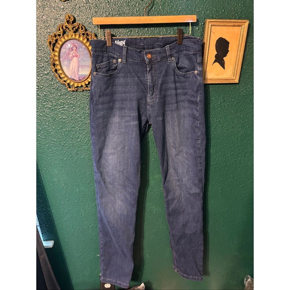 Mugsy Mens Blue Fulton Jeans 33x34 Stretch Denim Pants